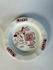 Cendrier publicitaire - Loto - Barberousse - Porcelaine Chauvigny Deshoulieres