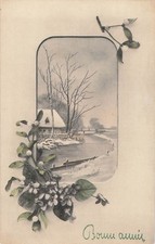 CP VIENNE BONNE ANNEE CADRE