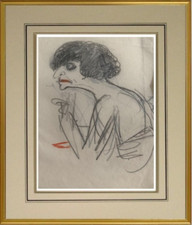 GEORGES GOURSAT dit SEM (1863-1934) DESSIN ORIGINAL LA COMTESSE SFORZA (335)