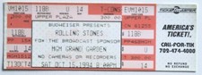 Billet concert ticket stub THE