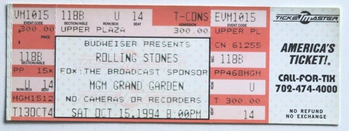 Billet concert ticket stub the - billet,