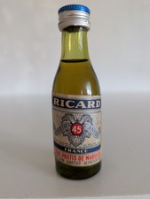 MIGNONNETTE RICARD ANCIENNE  inscription Le vrai pastis de MARSEILLE 2CL 