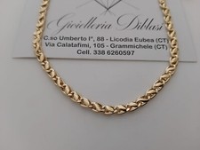 18K OR JAUNE Chaîne Solide COLLIER Massif Maille Homme Femme 750% Italie