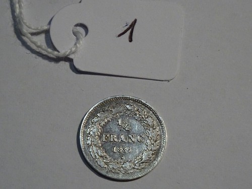 Monnaie belgique franc - 1/4,