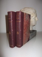 2 livres anciens Emile Zola Rome 1924 reliés cuir
