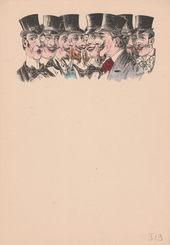Ancien menu illustre par - illustre,