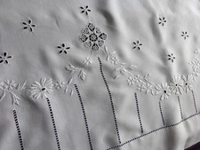 Drap ancien mariage lin - ancien,
