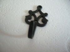 Crochet laiton noir mat haut