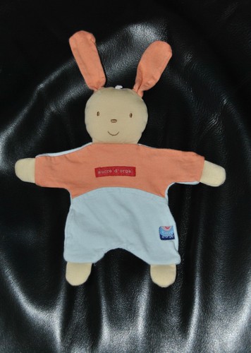 Peluche doudou lapin tissus - doudou,