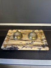 (ORL5) ancien Encrier de bureau en  Marbre époque Napoléon III decoratif