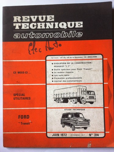 Rta 1972 ford transit - b)rta, du