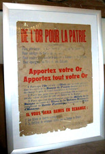 " DONNEZ VOTRE OR " Affiche