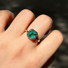 Bague Solitaire Carrée 1,50