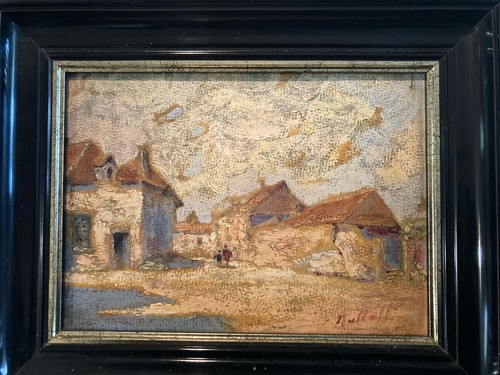 Peinture huile panneau 1900 - panneau,