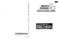 Service Manuel D'Instructions pour Luxman L-580