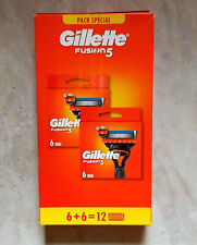 Lot de 12 Lames "GILLETTE Fusion 5" Recharge de Rasoir ORIGINAL