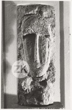 Tête pierre sculpture - pierre,