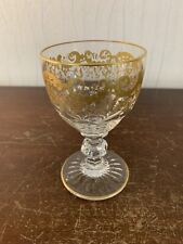 1 verre à vin blanc modèle Trianon OR cristal de Saint Louis (prix à la pièce)