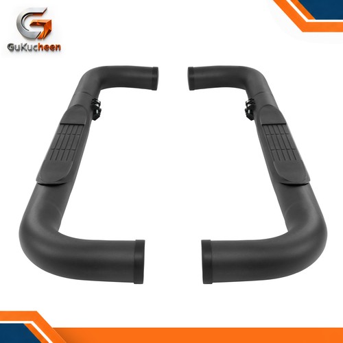 Black running boards - black, side