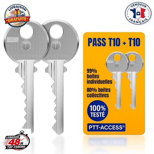 Lot clés pass ptt t10 - 2,