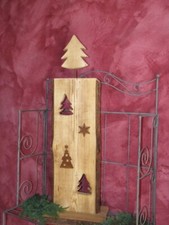 Support en bois sapin colonne de rouille décoration de jardin rouille colonne...