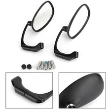 Custom Rétroviseur mirroirs Vintage Cafe Racer Bobber 8/10MM moto scooter Noir'