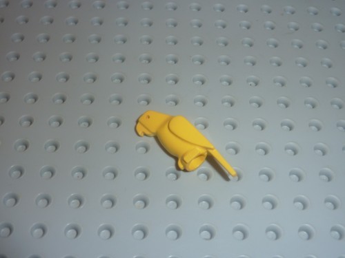 Minifig perroquet jaune lego - jaune,