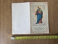 Antique Santino Maria Auxilium Christianorum Ora Pro Nobis Avec Calendar 1953 Bd