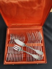 métal argenté service à