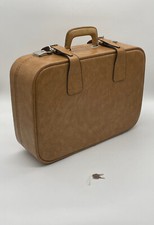 VALISE SIMILI CUIR CAMEL