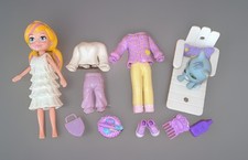 POLLY POCKET Fashion Polly : Lot Poupée Et Vêtements