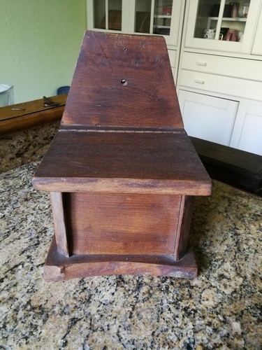Ancienne boîte sel bois - boîte,