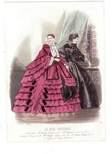 LES MODES PARISIENNES. GRAVURE