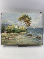 Ancienne Huile Sur Toile À