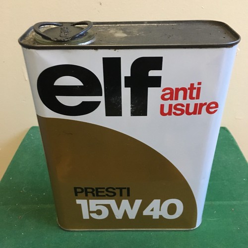 Ancien bidon huile elf anti - ancien,