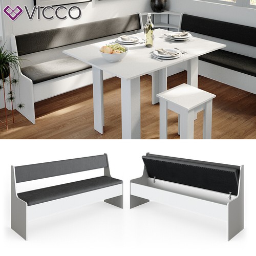 Vicco banc coffre 167cm blanc