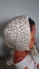 Bonnet ancien perlé breton -