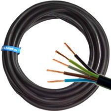Câble caoutchouc H07RN-F 5x1,5 mm² ( 5g1,5) câble pour rallonges électriques