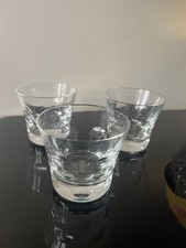 3 Verres à Whisky En Cristal Baccarat Modèle Béluga 