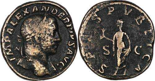 Rome sesterce alexandre - -,