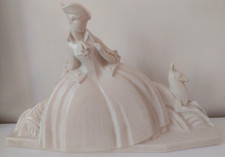 Craquelé ART DECO " femme à la biche" LEJAN?