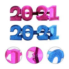 2pcs Lunets de fête du Nouvel