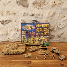 MAJORETTE SQUAD FORCES - LOT TANK JEEP CHAR + SOLDATS - BOITE 1/62 TBE