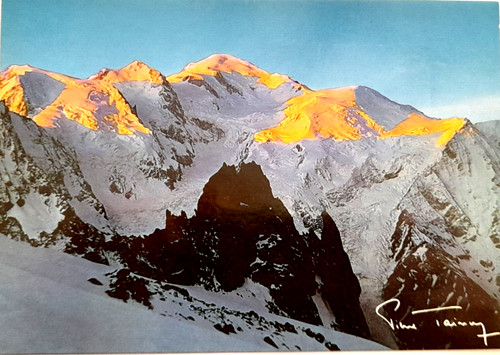 Carte postale mont blanc - carte, de