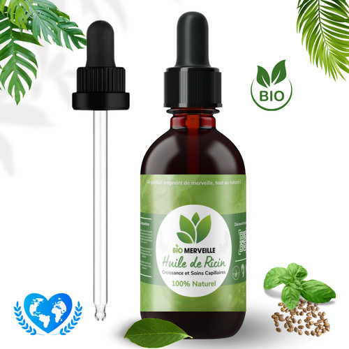 Huile ricin bio 100ml - huile,