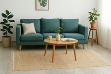 6 1.2m Doré Couleur Grand Zone Tapis Coton Chindi Salon Maison Extérieur