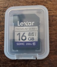 Carte Compact Flash 16 Go 200x PREMIUM SERIES (carte CF 16 Go) LEXAR d'occasionL