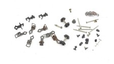 HORNBY LOT PIECES DETACHEES DIVERSES ESSIEUX, ATTELAGES, VIS, TAMPONS H0 1/87