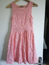 robe Rose style dentelle à