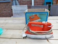 FER A REPASSER CALOR Orange  PRESSING Plume  Vintage Dans Sa Boîte Fonctionne 